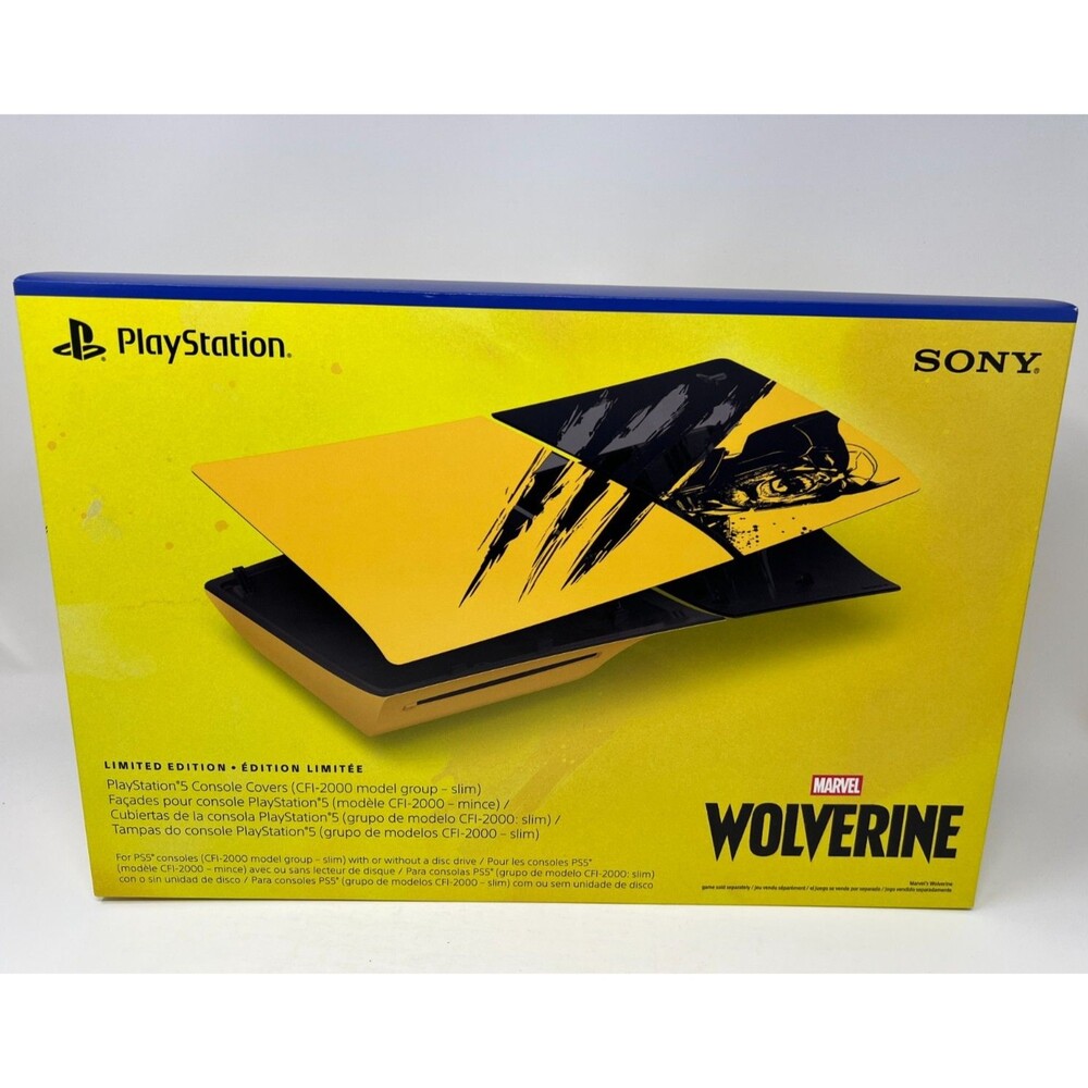 Marvel’s Wolverine Battle Yellow Limitd Edition PS5 Slim Console Cover
